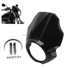 Black Front Headlight Fairing Windshield Cover For Yamaha XVS 950 SPEC BOLT 950