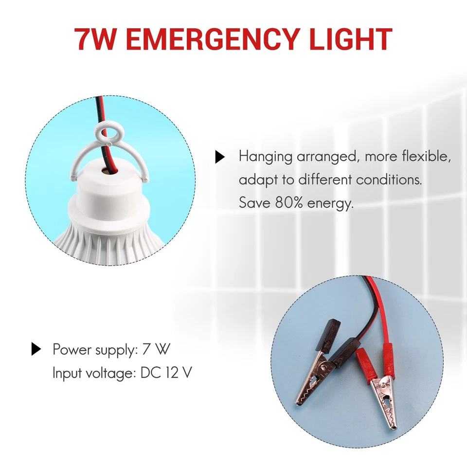 DC 12V 7W LED bulb General light bulb type Home / camp / hiking / emergency5354 - Image 4 of 4