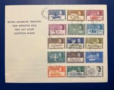 British Antarctic Territory  1-15 on lovely First Day Cover