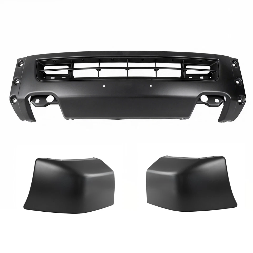 Parachoques delantero de acero pintable negro para Nissan NV1500 NV2500 NV3500 2012-2021 Foto 2 de 4