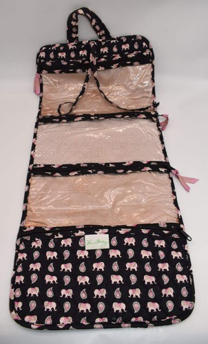 Vera Bradley Travel Cosmetic & Toiletry Organizer in "Pink Elephants" Pattern - Picture 4 of 11