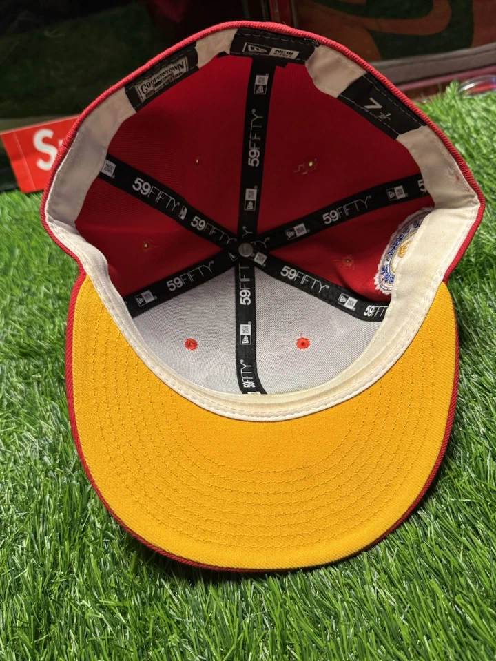 Кепка New Era 59FIVE Boston Red Sox размер 7,5 красная 2004 нашивка World Series 🌻🌱 - Изображение 3 из 4