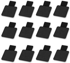 12 Pack Notebook Pen Loop Holder Self-Adhesive Pencil Holders Elastic Loop Black