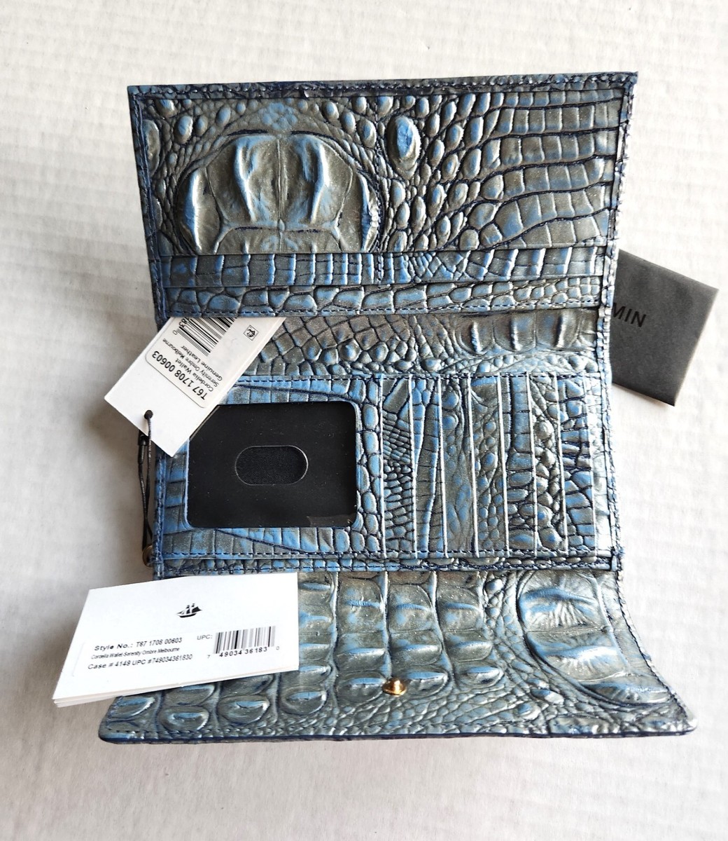 BRAHMIN CORDELIA SERENITY OMBRE MELBOURNE LEATHER TRIFOLD WALLET