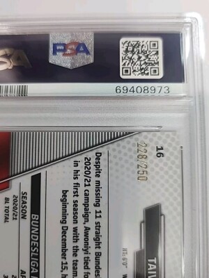 2021-22 Topps Chrome Bundesliga Sapphire Edition - Taiwo Awoniyi