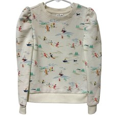 Janie and Jack  Sweatshirt Ski Day Long Sleeve Pullover Crew Neck- Size 6