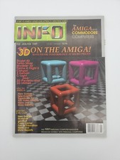 Vintage INFO personal computer Magazine January 1989 3D on the Amiga Commodore