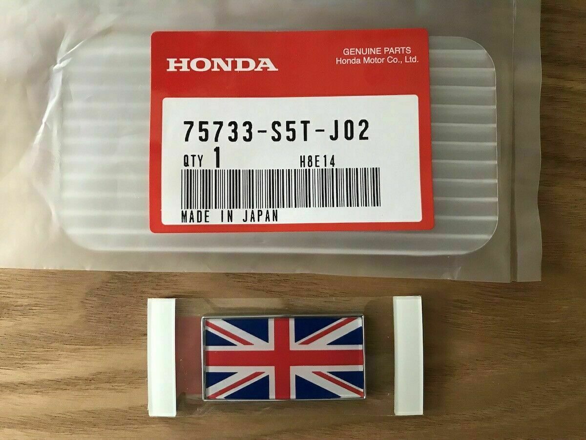 HONDA CIVIC EP3 TYPE-R 02-04 GENUINE Rear UNION JACK FLAG Emblem