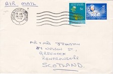 1973 South Africa cover sent from Johannesburg to Greenock Scotland