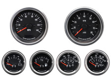 Motor Meter Racing Vd 6 Gauge Set Electrical Speedometer Mph F Psi 85mm 52mm