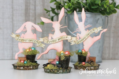 Nuevo, retirado Sizzix Thinlits Bunny Hop 3 piezas #664421 venta al por menor $19,99 por Tim Holtz - Imagen 10 de 15