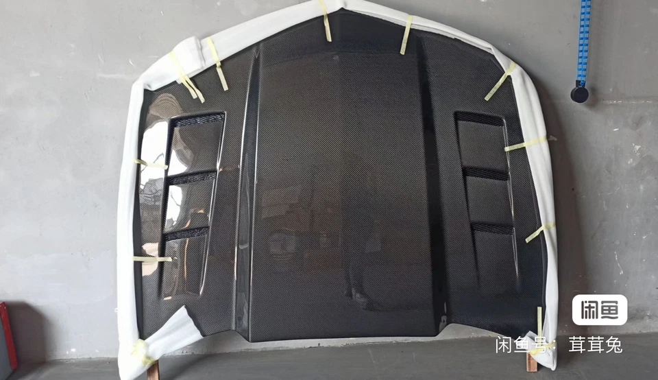 Cubierta del capó del capó del motor de fibra de carbono real para Chevrolet Camaro 2011-2015 Foto 2 de 3