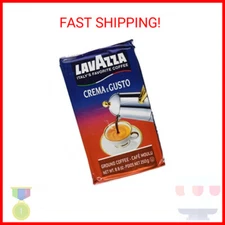 Lavazza medium roast Crema e Gusto Ground Coffee, Italian Espresso, 8.8-Ounce Br