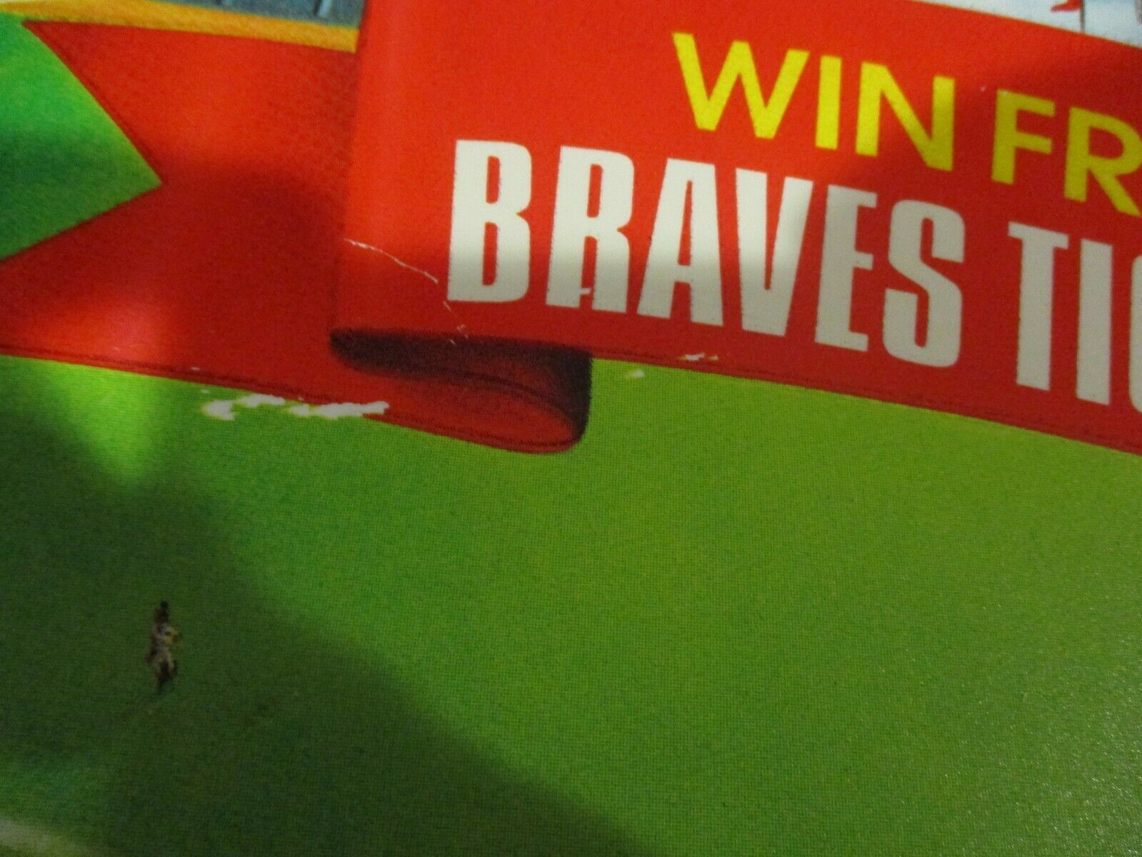 Slam It Out the Park Sports South Atlanta Braves Pepsi Store Display Promo Sign