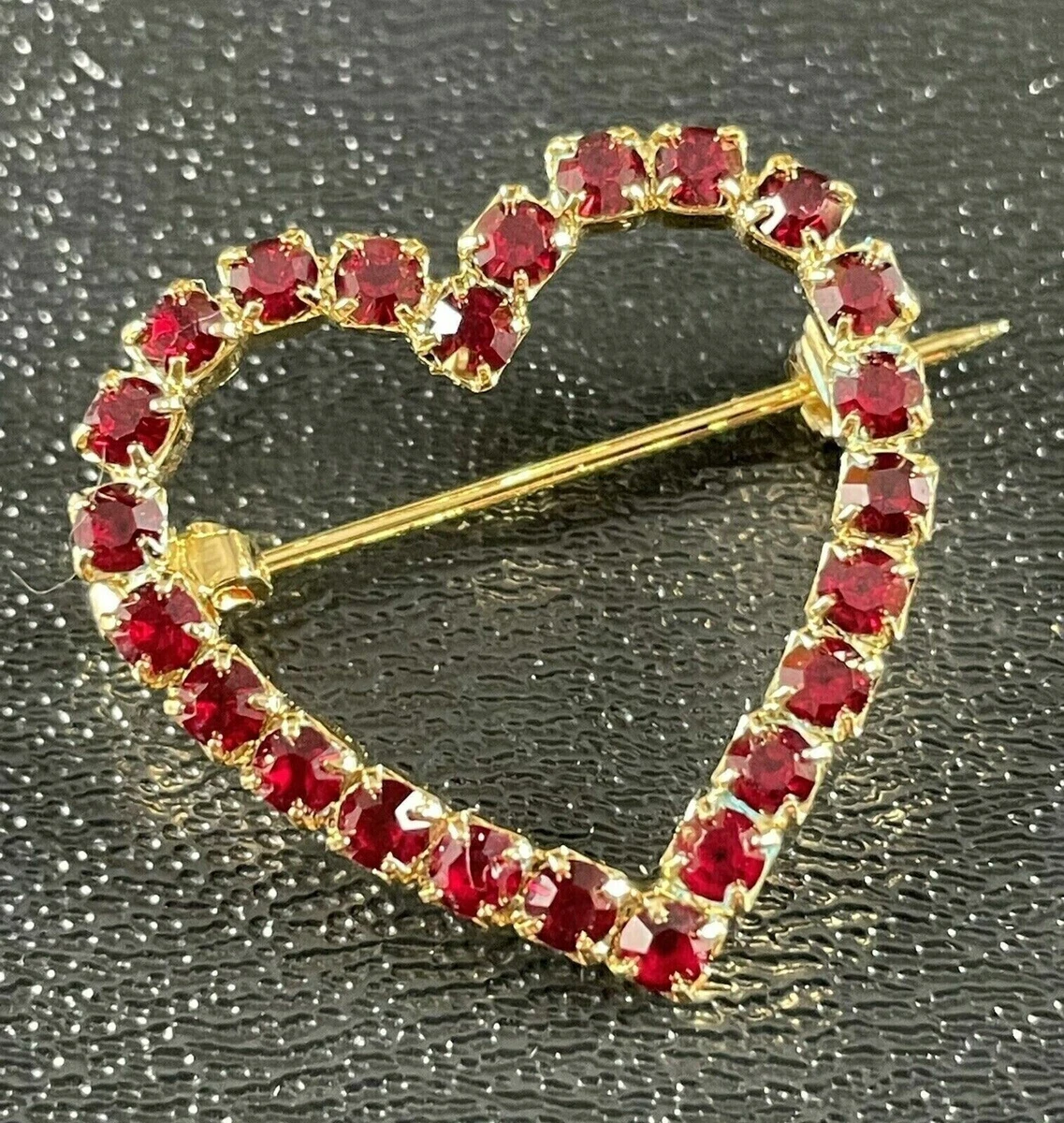 Heart brooches cheap and pins