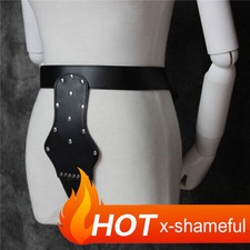 Female PU Leather Chastity Panty Belt Body Harness Strap Binding Lock Underwear