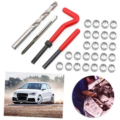 Thread Repair Kit M3/M4/M6/M8/M11 Metric HSS Drill Helicoil Repair Insert F4O7