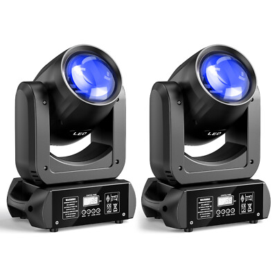 2PCS 150W LED Beam Moving Head 6+12 Prism 8 Gobo Stage Light DMX DJ Spot Light