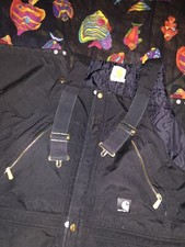 Carhartt R33 Quilted Insulated Bib Overalls Men's 44x32 Extremes Yukon Arctic
