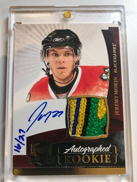 2010-11 Jeremy Morin The Cup Gold Rookie Auto Patch #16/27 - 4 color
