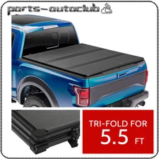 Tonneau Cover Truck Bed 5.5Ft For 2004-2020 Ford F150 Hard Tri-Fold