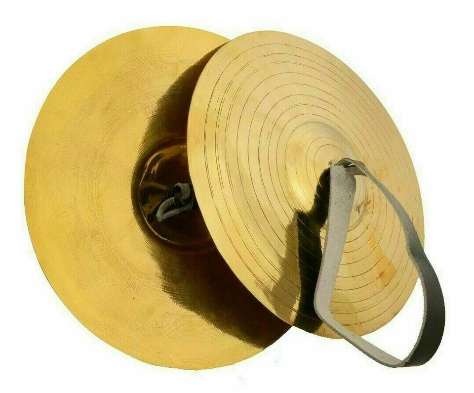 Unique Brass Manjeera 10" Inch Hand Percussion Musical Instrument