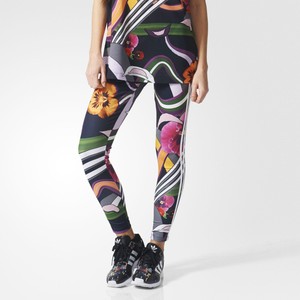 floral adidas tights