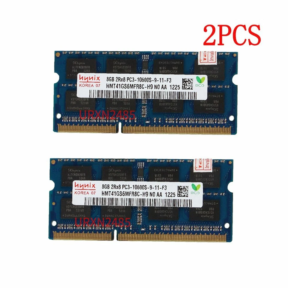 16GB 2x 8GB 4GB 2Rx8 DDR3 1333MHz PC3-10600S 204Pin Laptop Memory Hynix LOT AU - Image 3 of 4