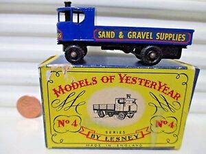 Lesney-Matchbox-1959-Models-of-Yesteryear-Y4-1928-Sentinel-Steam-Truck-BkPWhls