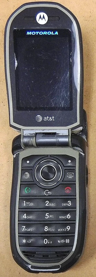 Motorola Tundra VA76r - Black and Gray ( AT&T ) Very Rare Cellular Flip Phone - Image 2 of 3