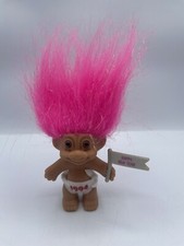 HAPPY NEW YEAR 1994 - 3" Russ Troll Doll Pink Hair
