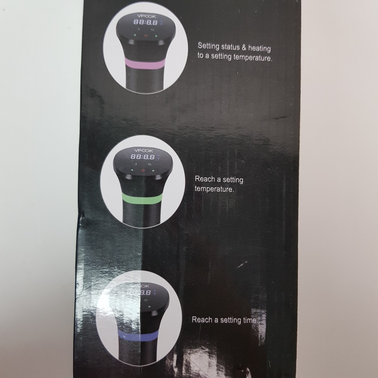 VPCOK Sous Vide Precision Immersion Cooker 1000 WATT Model: 805A Time Adjustable