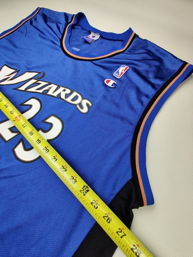 Champion NBA Washington Wizards Michael Jordon Men's XL Blue Basketball Jersey - Picture 9 of 10