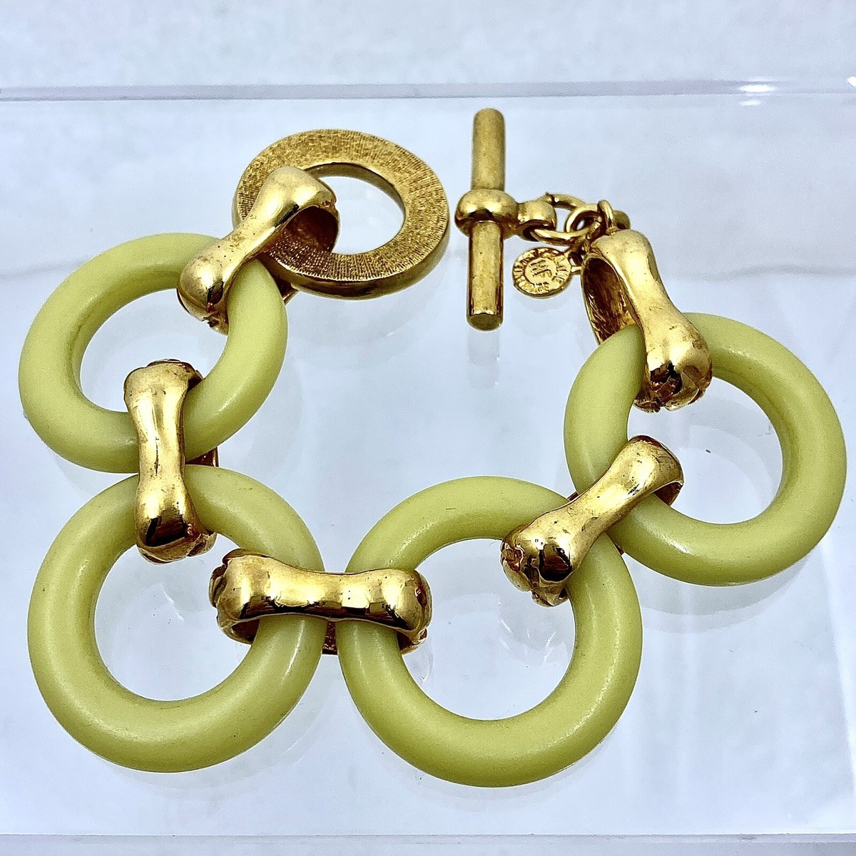 【超希少】CELINE Vintage gold bracelet　銀座店限定 CELINE Paris Vintage Link Bracelet | eBay