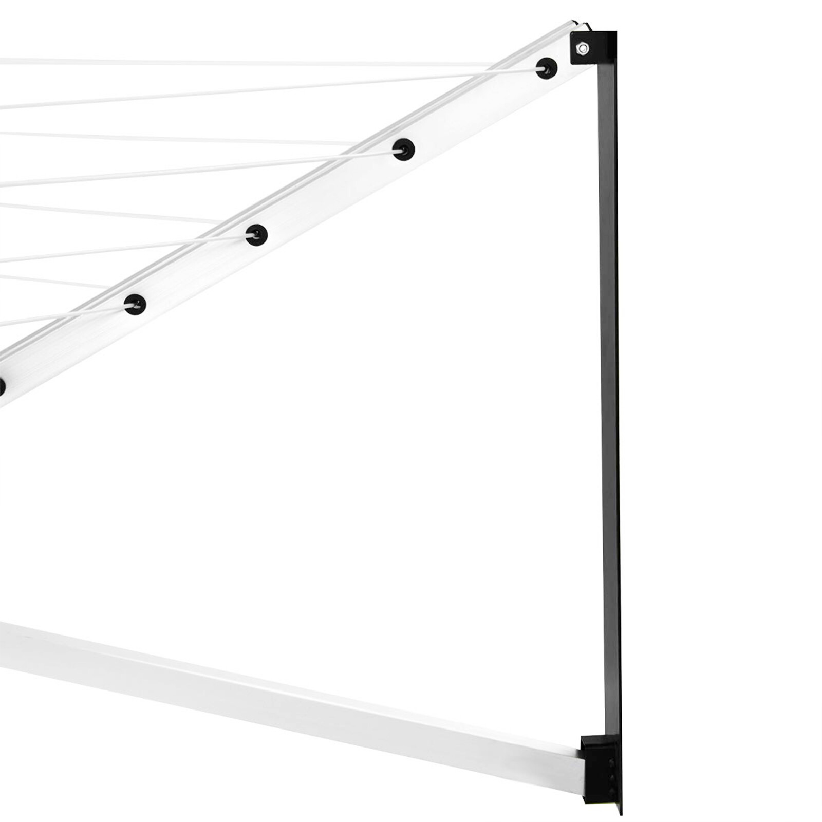 5Arm Wall Mounted Rotary Airer Folding Concertina Clothes Dryer 26m