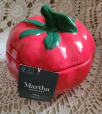 NWT Martha Stewart Tomato Off The Vine 3 Wick 17 Oz Candle