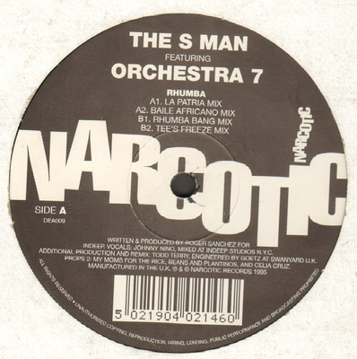 S MAN - Rhumba - Feat. Orchestra 7 - narcotic - 1995 - Uk - DEA009