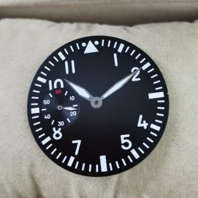 44mm sterile silver Steel Watch Case Fit ETA 6497/6498 seagull ST36 Movement