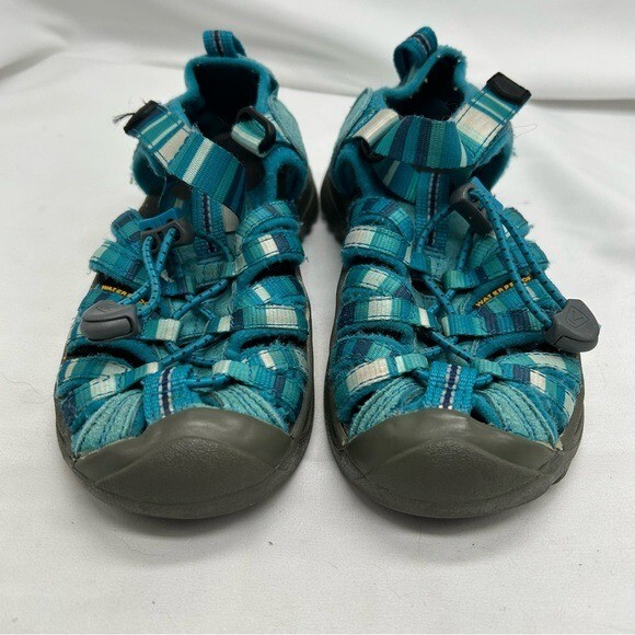 Scarpe sandali sportivi Keen Strap 1009960 giovani blu turchese verde acqua taglia 12 unisex