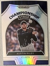 2022 Panini Prizm Silver Prizm Championship Stage Austin Riley Atlanta Braves