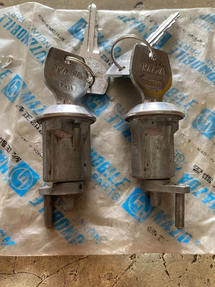 MAZDA 929 RX4 808 RX3 门锁钥匙正品零件 NOS 日本 x1 件 — 第 4/4 张图片