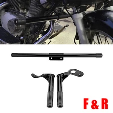Front + Rear Highway Peg Engine Guard Crash Bar For Harley Low Rider S 2018-2025