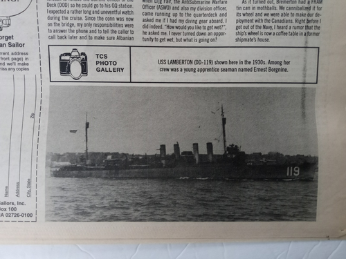 The TIN CAN SAILOR Newspaper 1998 Vol. 22 No. 2 DESTROYER DIVISION 50 1943-1945 - Picture 10 of 24
