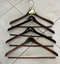 Nordstrom Wooden Hangers Dark Cherry Wood Finish Set of 4
