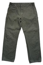 Dickies Pants Mens 38x32 Canvas Duck Work Y2K Baggy Carpenter Grunge Skater Moss