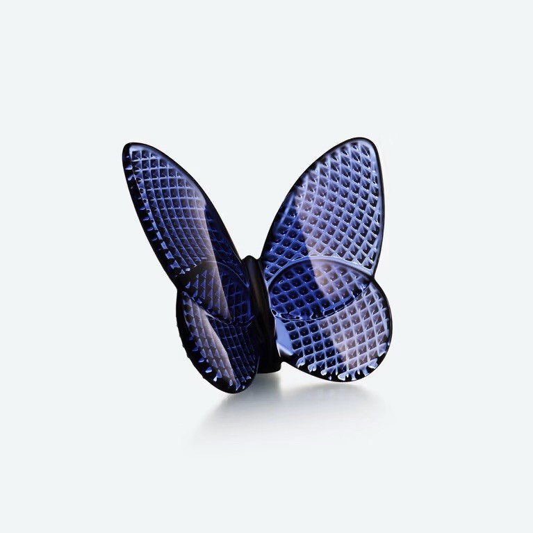 Baccarat Lucky Butterfly Diamant Crystal Ornament - New With BOX and BAG