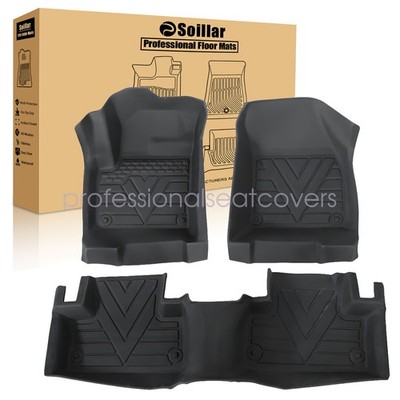 Front & Rear Floor Mats Liners TPE Fits 2012-2019 Land Rover Range Rover Evoque