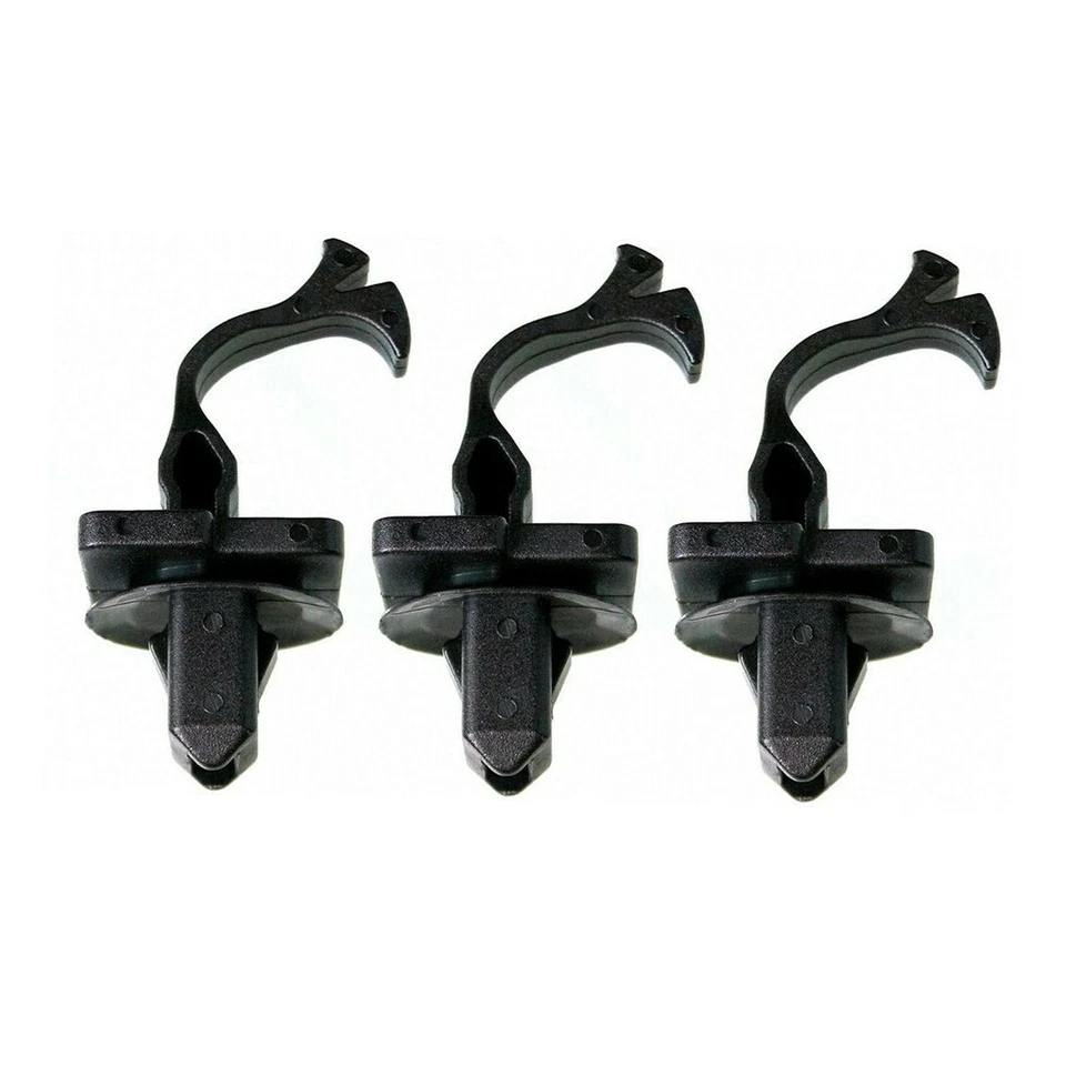 Car Windshield Molded Clip Plastic Push-On Retainer 3PCS A Pillar Trim Hardware - Image 2 of 4