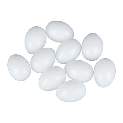 Solid Parrot Plastic Fake Eggs Simulated Fake Bird Egg for Hatching, Mini Macaw