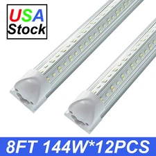 T8 8FT LED Shop Light Fixture 144W 6500K LED Ceiling Tube Light Bulb for Garage